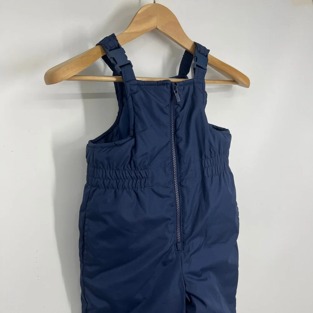 Carters Navy‎ Blue Ski Snow Bib Overalls Pants Kids M 5-6 Winter Warm
